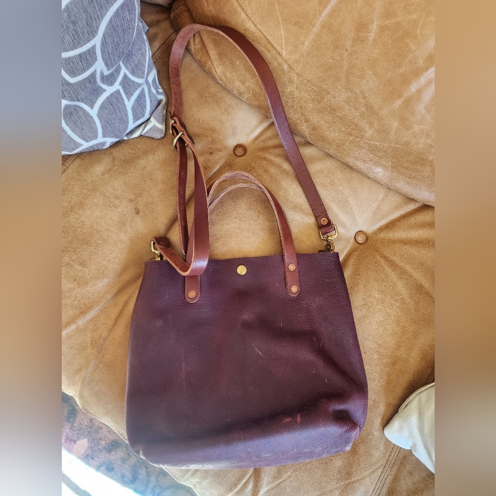 KMM & Co Burgundy Tote